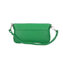 Bőr kézitáska 766 zöld Made in Italy