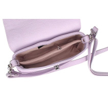 Bőr kézitáska 766 fehér Made in Italy