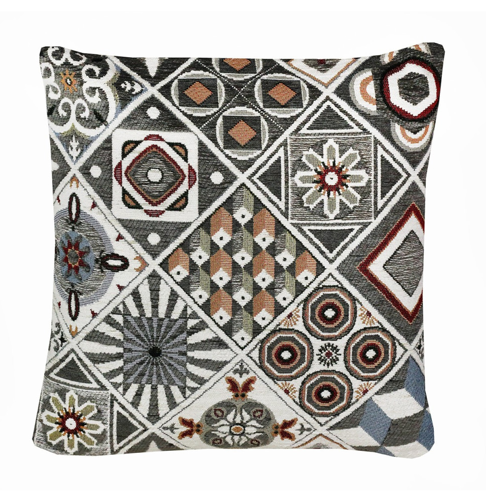 Párnahuzat gobelin szürke Chenille IT113