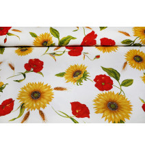 Asztali futó 50x150 cm Napraforgó és vadmák