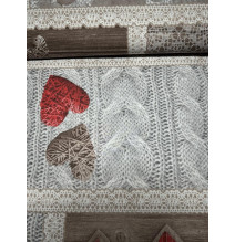 Pamut ágynemű Shabby Love piros Made In Italy