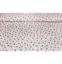 dekoratív szövet pamut Mini virágok, magasság 140 cm