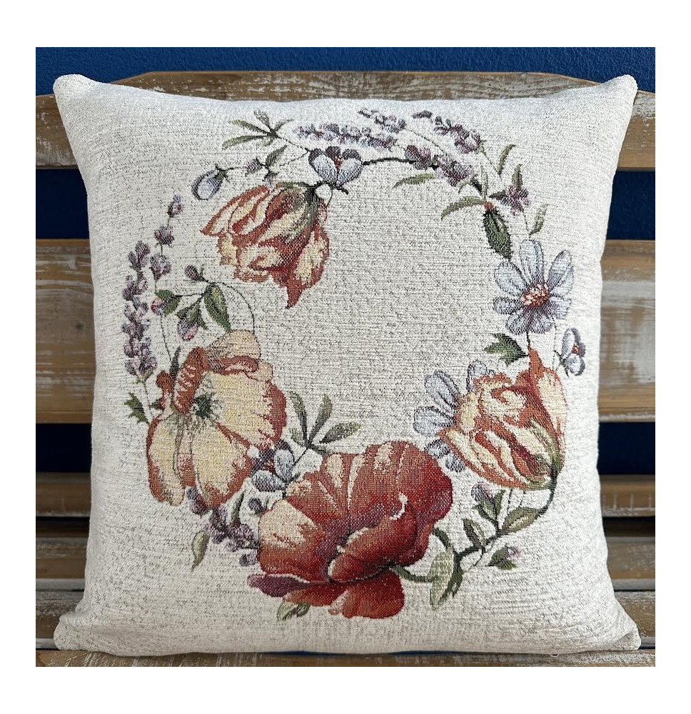 Párnahuzat gobelin 42x42 cm Chenille 1298