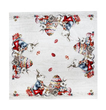 Gobelin asztalterítő bézs 90x90 cm Chenille IT116