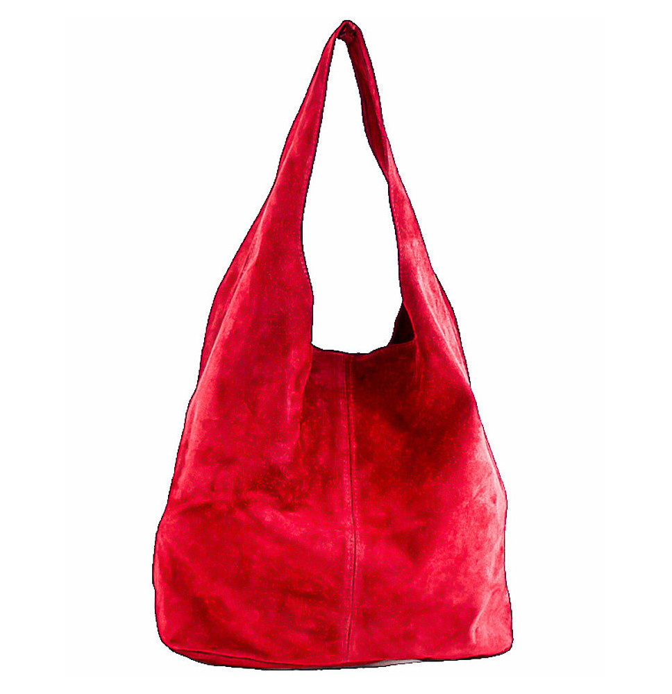 Suede bőr kézitáska 804A piros