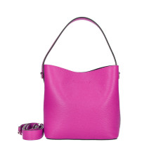 Bőr kézitáska 791 fukszia Made in Italy