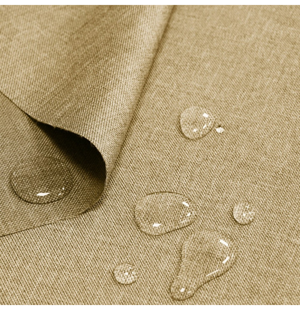 Vízálló vászonutánzat, bézs, szélessége 160 cm