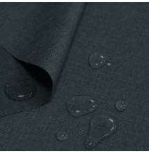 Vízálló vászonutánzat grafit, szélessége 160 cm