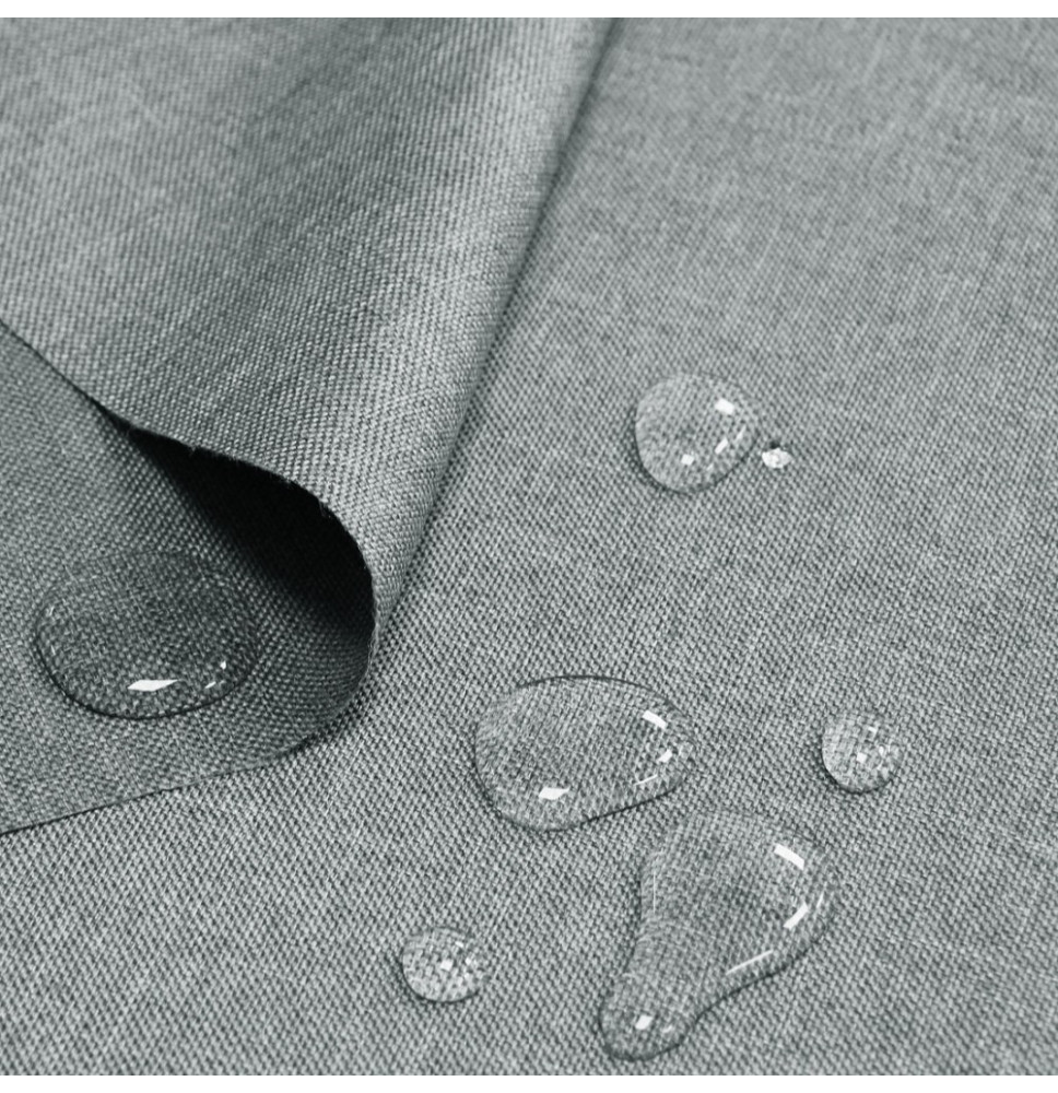 Vízálló vászonutánzat világos szürke, szélessége 160 cm