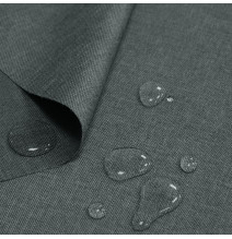 Vízálló vászonutánzat sötét szürke, szélessége 160 cm