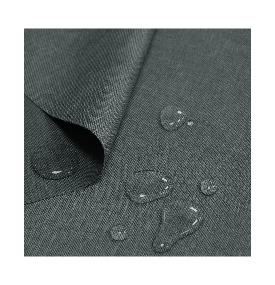 Vízálló vászonutánzat sötét szürke, szélessége 160 cm