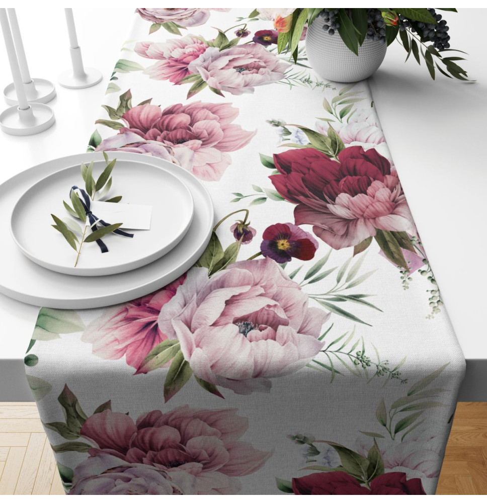 Asztalterítő pünkösdi rózsa