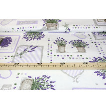 Pamut terítő levendula mix