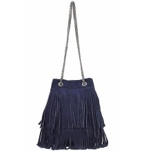 Suede bojt bőr kézitáska 429 kék