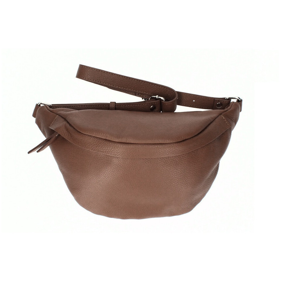 Bőr deréktáska 536 barna Made in Italy