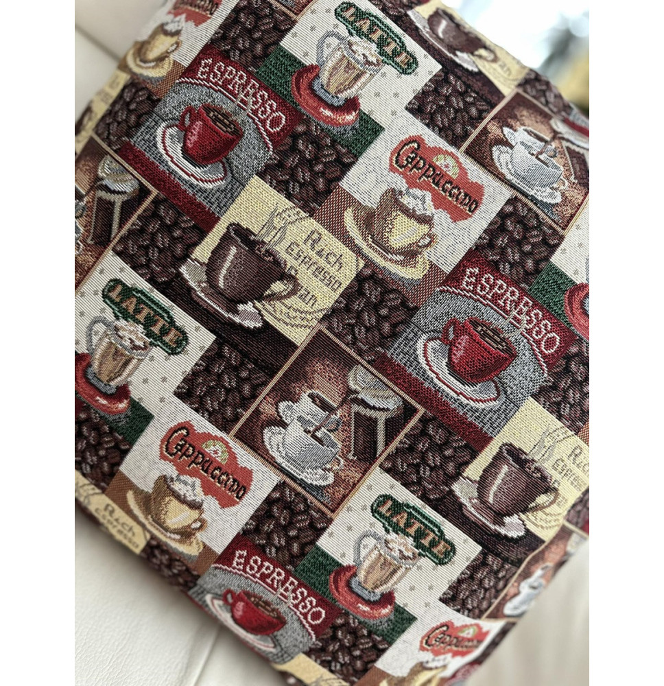 Párnahuzat gobelin Caffe Eden 641