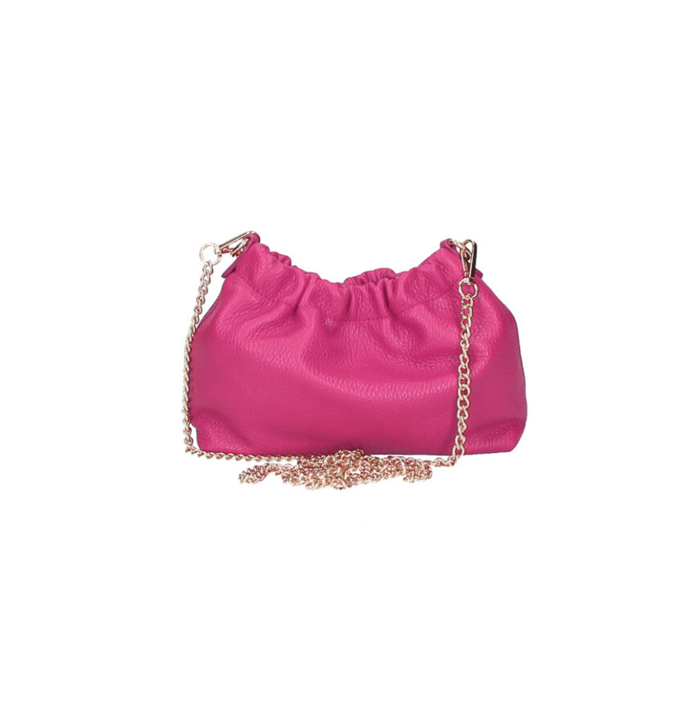 Bőr válltáska 794 fukszia Made in Italy