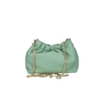 Bőr válltáska 794 mentol zöld Made in Italy