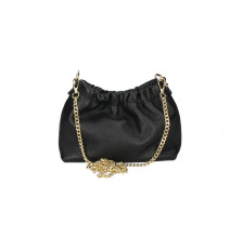 Bőr válltáska 794 feketé Made in Italy