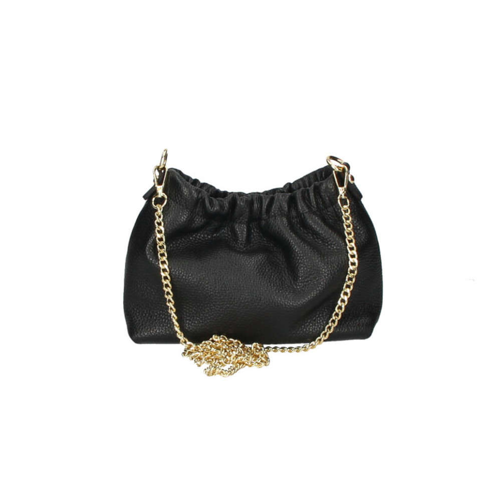 Bőr válltáska 794 feketé Made in Italy