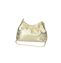 Bőr válltáska 794 aranysárga Made in Italy