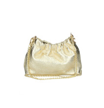 Bőr válltáska 794 aranysárga Made in Italy