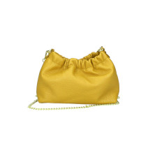 Bőr válltáska 794 okker Made in Italy