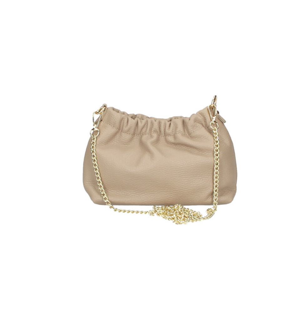 Bőr válltáska 794 szürkésbarna Made in Italy