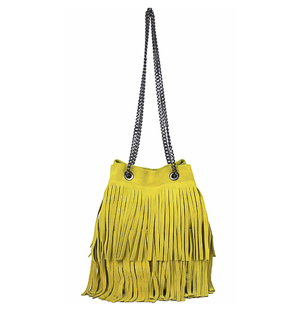 Suede bojt bőr táska 429 sárga