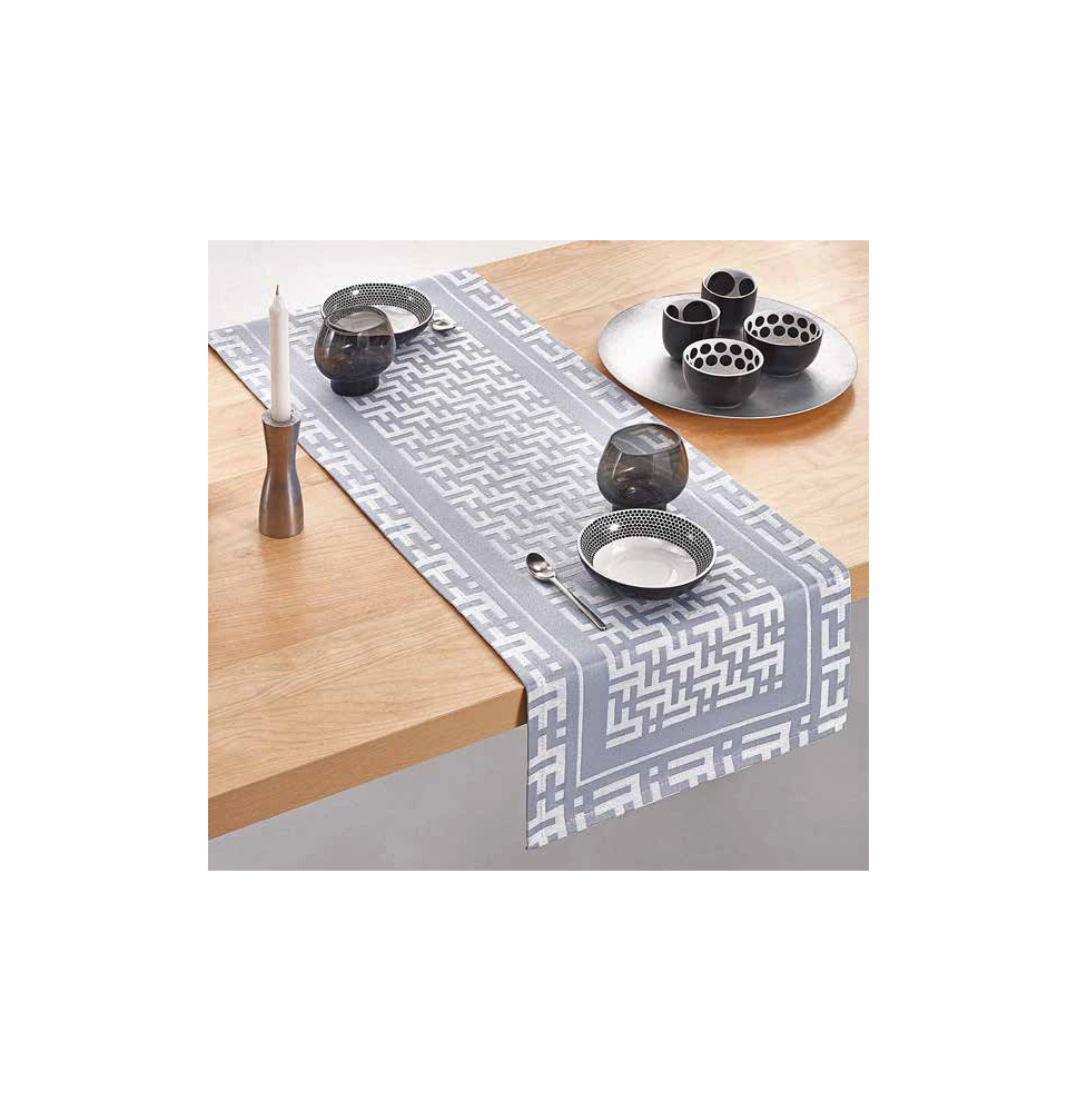 Gobelin terítő Glamour szürke Chenille IT105