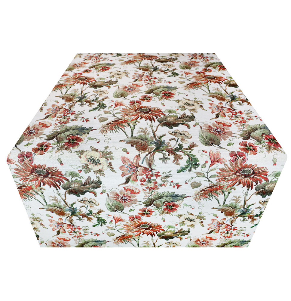 Luxus gobelin virágos asztali futószalag vintage mintával Eden 5015