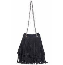 Suede bojt bőr táska 429 fekete