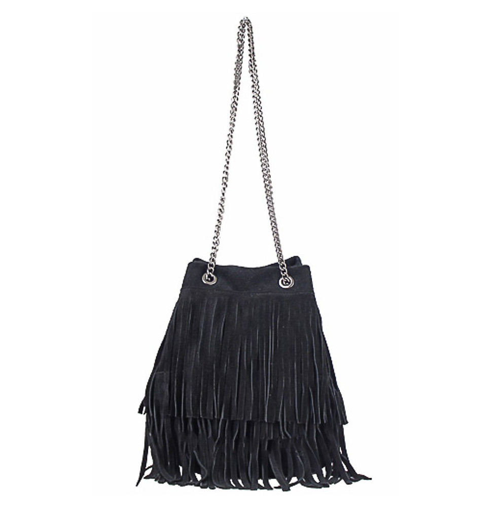 Suede bojt bőr táska 429 fekete