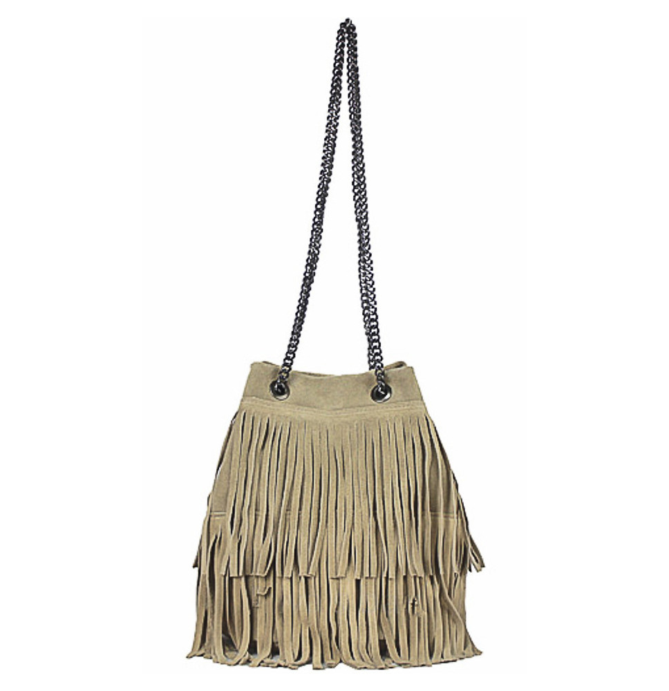 Suede bojt bőr kézitáska 429 szürke-barna