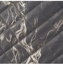 Bársony ágytakaró Luiz6 sötétszürke arannyal