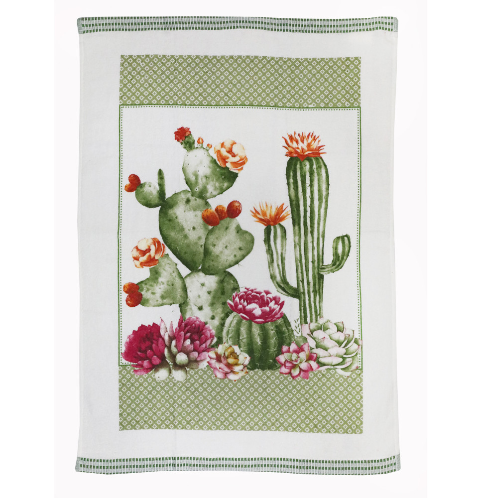 Pamut törölköző Kaktuszok 50x70 cm