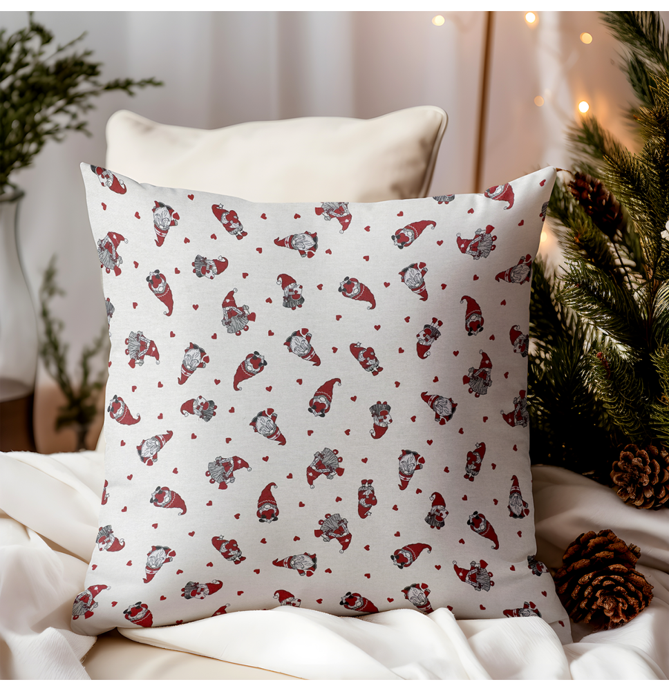 Karácsonyi díszpárnahuzat Elves