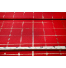 Karácsonyi dekoratív párnahuzat piros lurexszel