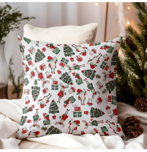 Karácsonyi pamut párnahuzat Karácsonyi