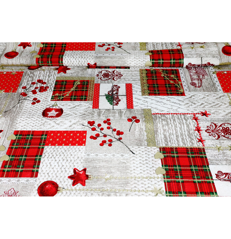 Anyag Pamut Merry Christmas