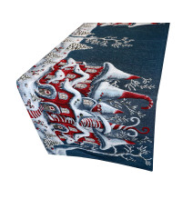 Gobelin terítő Varázslatos téli ház Chenille IT038