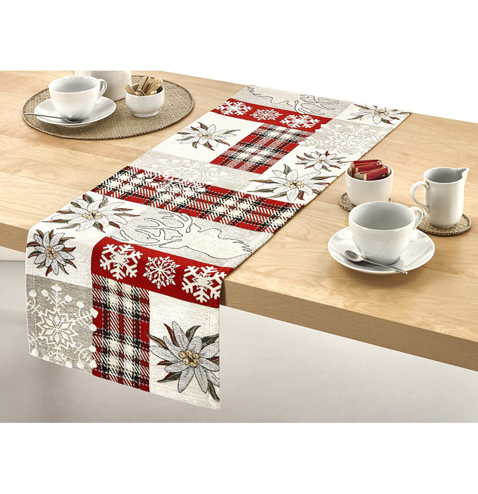 Gobelin terítő "Red Elegance" Chenille IT041