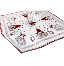Karácsonyi zsenília terítő Csillagmanó 90x90 cm Chenille IT036