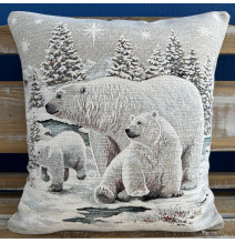 Párnahuzat gobelin 42x42 cm Chenille 1245