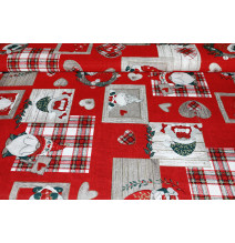 Karácsonyi asztali futó Elfek és szívek