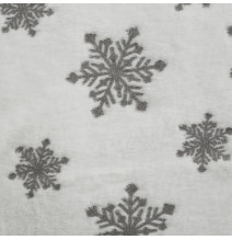 Karácsonyi takaró ezüst hópelyhekkel