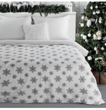 Karácsonyi takaró ezüst hópelyhekkel