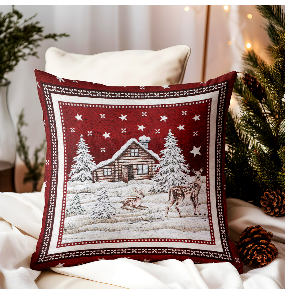 Párnahuzat gobelin 42x42 cm Chenille IT029