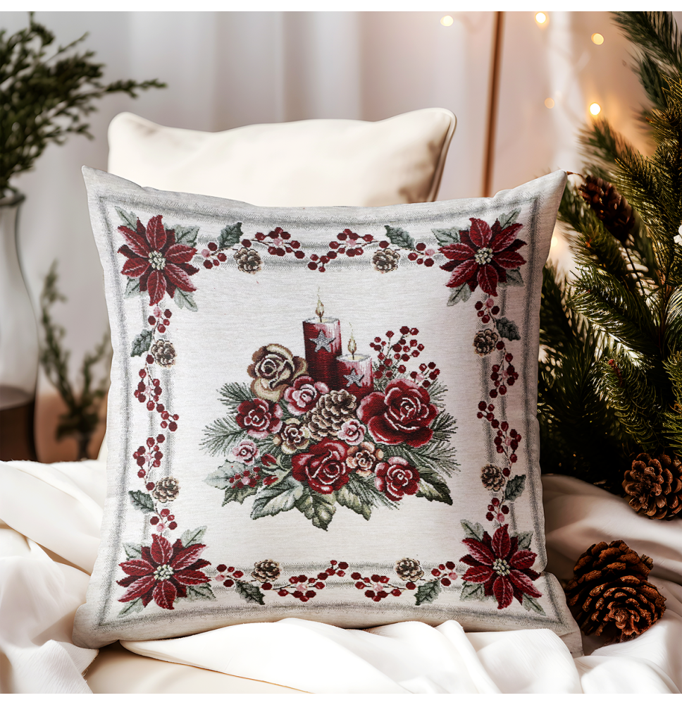 Párnahuzat gobelin 42x42 cm Chenille IT015