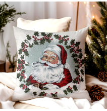 Párnahuzat gobelin Mikulás 42x42 cm Chenille IT014